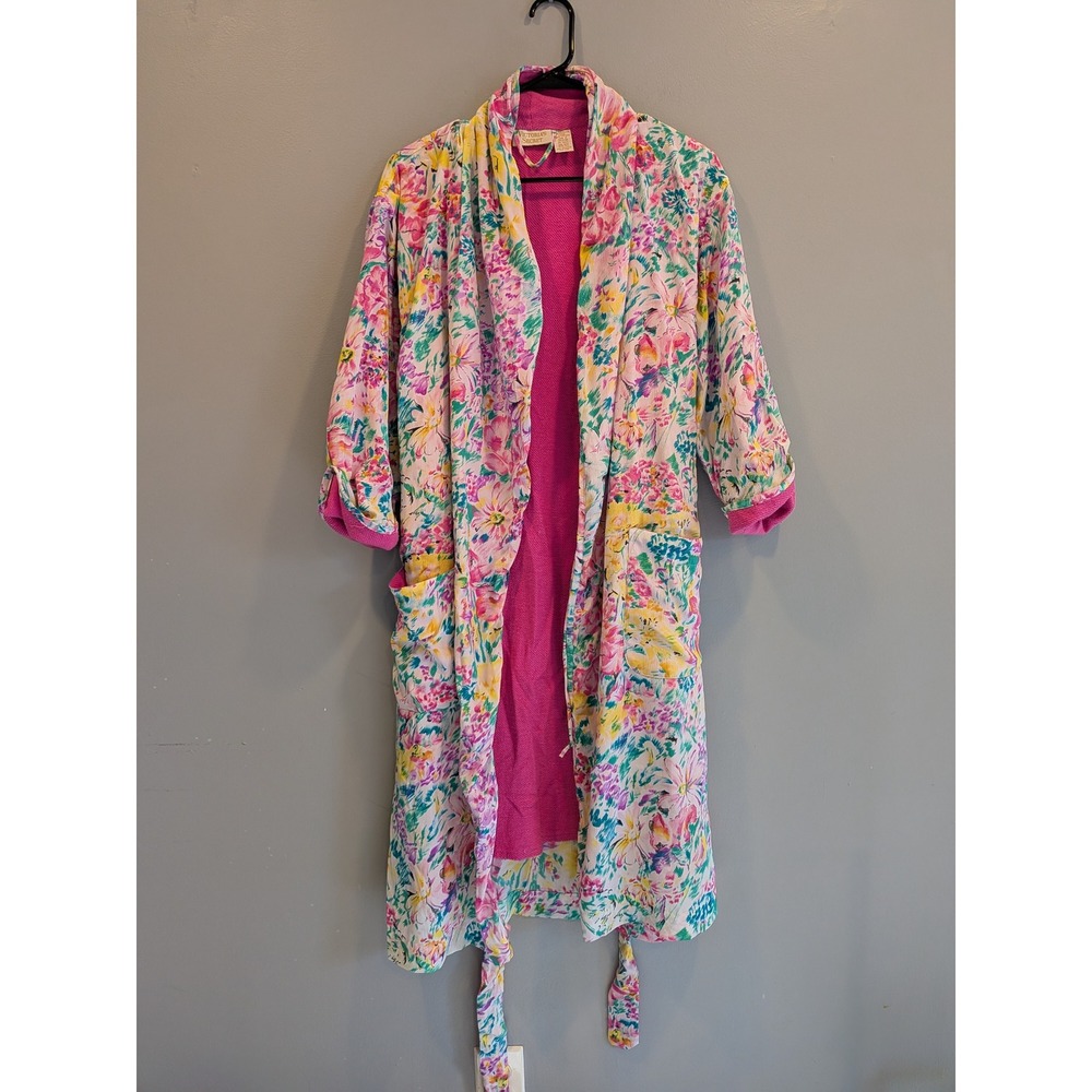 Victorias Secret Pastel Floral Robe Gold Label One Size‎ Comfy